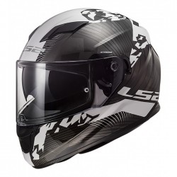 LS2 Helmets FF320 STREAM EVO HYPE White Black Titanium